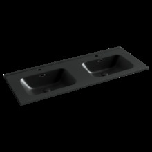 Раковина Ceramicanova Element CN7004MB 121 x 46.5 x 12.5 см, накладная, прямоугольная, с переливом, черный матовый