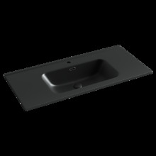 Раковина Ceramicanova Element CN7003MB 101 x 46.5 x 12.5 см, накладная, прямоугольная, с переливом, черный матовый