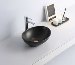 Раковина CeramaLux Серия NC 7138MB накладная, черный матовый