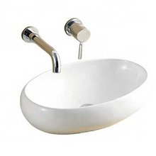 Раковина CeramaLux Серия N 9030B накладная, белый