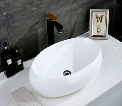 Раковина CeramaLux Серия N 9030А накладная, белый