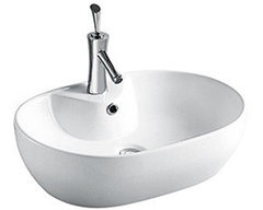 Раковина CeramaLux Серия N 9163 накладная, белый