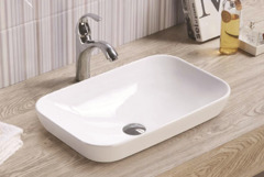 Раковина CeramaLux Серия N, E408D, 51 см, фаянс, цвет белый