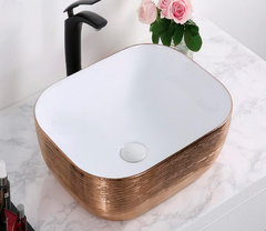 Раковина CeramaLux Серия NC D1333H132 накладная, белый