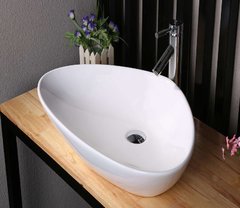 Раковина CeramaLux Серия N 9062 накладная, белый