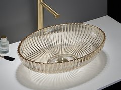 Раковина CeramaLux Серия NC, GL49-CP, 51 х 35 см, накладная, цвет шампань