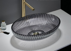 Раковина CeramaLux Серия NC, GL49A, 51 х 35 см, накладная, цвет графит