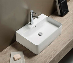 Раковина CeramaLux Серия N D 1338 накладная, белый