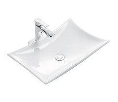 Раковина CeramaLux Серия N 9176 накладная, белый