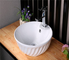 Раковина CeramaLux Серия N 9074 накладная, белый