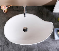 Раковина CeramaLux Серия N 9052 накладная, белый