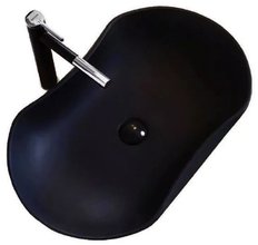 Раковина CeramaLux Серия NC, 9175МВ, 66 х 41 см, накладная, цвет черный матовый