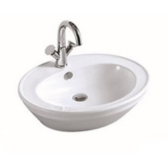 Раковина CeramaLux Lux Classic NC2150 60 x 48 x 16 см накладная, белая