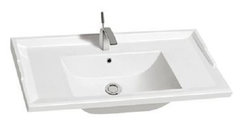 Раковина CeramaLux Серия N NYJ840-90 врезная, белый