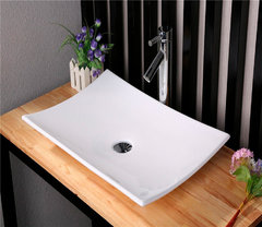 Раковина CeramaLux Серия N N 78123В накладная, белый