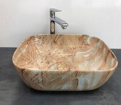 Раковина CeramaLux Серия MNC 548 накладная, под камень