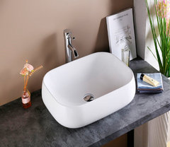 Раковина CeramaLux Серия N 9243 накладная, белый