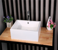 Раковина CeramaLux Серия N 9129 накладная, белый