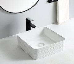 Раковина CeramaLux Серия N W1531А, 38 х 38 см, накладная, белая