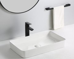 Раковина CeramaLux Серия N, 9396MW, 60 см, фаянс, цвет белый матовый