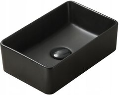 Раковина CeramaLux Серия N, 6230MB, 36.5 см, фаянс, цвет черный матовый