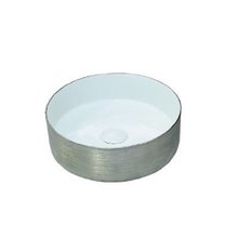 Раковина CeramaLux Серия NC C1054-1, 36,5 х 36,5 см, накладная, белая, снаружи серая