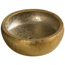 Раковина CeramaLux Серия NC, J2023, 41 х 41 см, накладная, цвет золото матовое