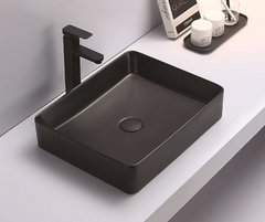 Раковина CeramaLux Серия NC, 7050KMB, 51 х 40,5 см, накладная, цвет черный матовый