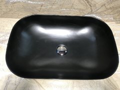 Раковина CeramaLux Серия NC, 78106MB, 60 х 39,5 см, накладная, цвет черный матовый