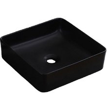 Раковина CeramaLux Серия NC, 1305MB, 40,5 х 40,5 см, накладная, цвет черный матовый