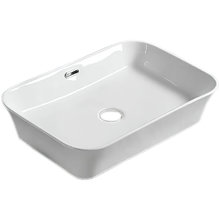 Раковина CeramaLux Серия N 78431, 56 х 38 см, накладная, белый