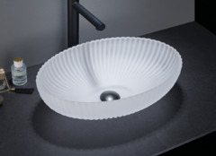 Раковина CeramaLux Серия NC, GL49-JA, 51 х 35 см, накладная, цвет белый матовый