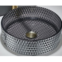 Раковина CeramaLux Серия NC, GL03A, 36 х 36 см, накладная, цвет серый