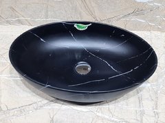 Раковина CeramaLux Серия MNC, 78166MBM, 51,5 х 38,5 см, накладная, с донным клапаном, цвет под камень