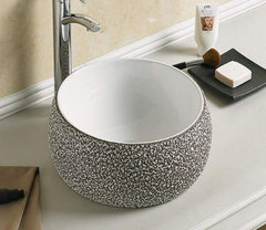 Раковина CeramaLux NС, 41 х 41 см, накладная, серая, 78217