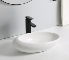 Раковина CeramaLux N, 59 х 38 см, накладная, белая, 78255