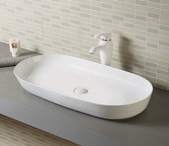 Раковина CeramaLux N, 80 х 40 см, накладная, белая, 78327