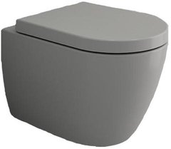 Подвесной унитаз Bocchi Venezia 1295-006-0129, безободковый, серый матовый