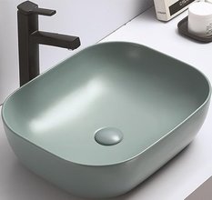 Раковина накладная CeramaLux, 50 см, зеленая 78104MLG-6