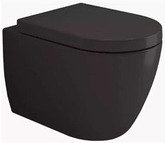 Подвесной унитаз Bocchi Venezia 1295-004-0129, безободковый, черный матовый