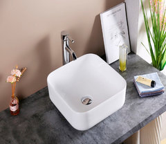 Раковина CeramaLux Серия N D1303 накладная, белый