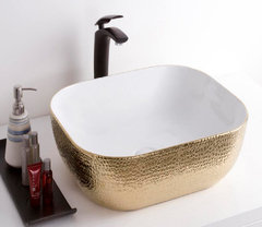 Раковина CeramaLux Серия NC D1333H025 накладная, белый