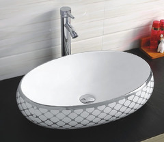 Раковина CeramaLux Серия NC 262 накладная, белый