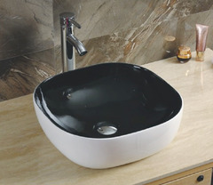 Раковина CeramaLux Серия NC 360 накладная, черный