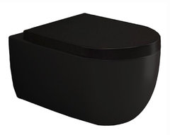 Подвесной унитаз Bocchi V-Tondo 1416-004-0129, безободковый, черный матовый