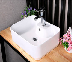 Раковина CeramaLux Серия N 9445 накладная, белый