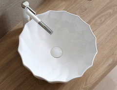 Раковина CeramaLux Серия N 9073 накладная, белый