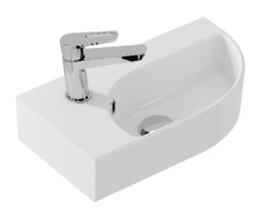 Раковина Cersanit Cameo 45 см, левая/правая, угловая, белый, 63405/S-UM-CAM45/1-w