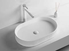 Раковина Ceruttispa, 58 х 36 см, накладная, белая, CR8009