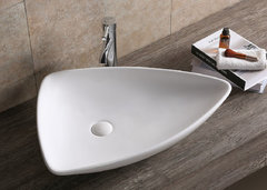 Раковина Ceruttispa, 69 х 37 см, накладная, белая, CR7014